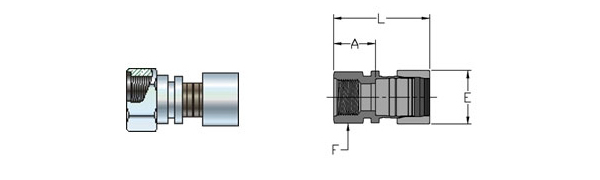 Female SAE Connectors - Stainless Steel Tube Fittings 
